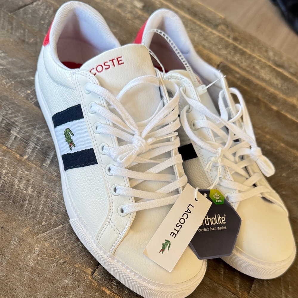 Lacoste White and Black Women's Sneakers